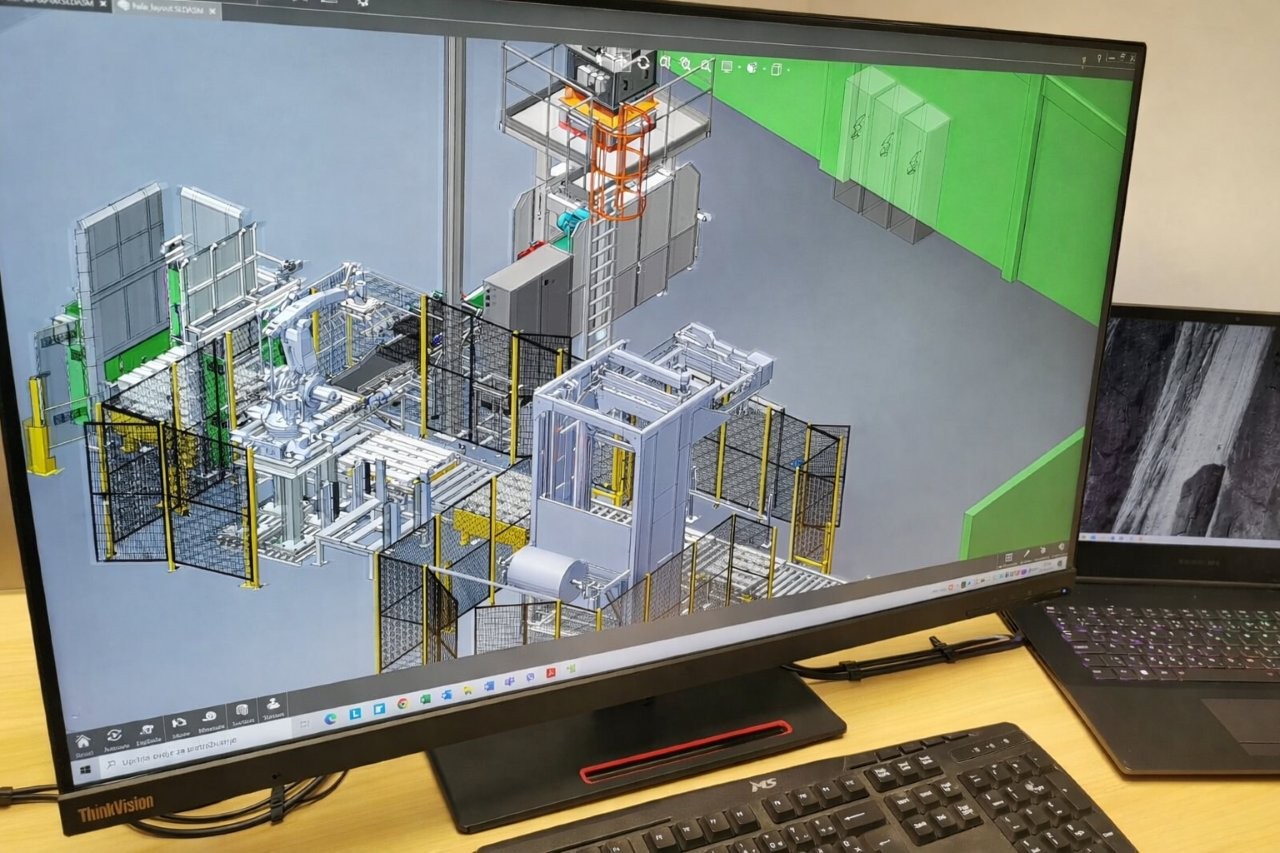3D model of industrial automation system